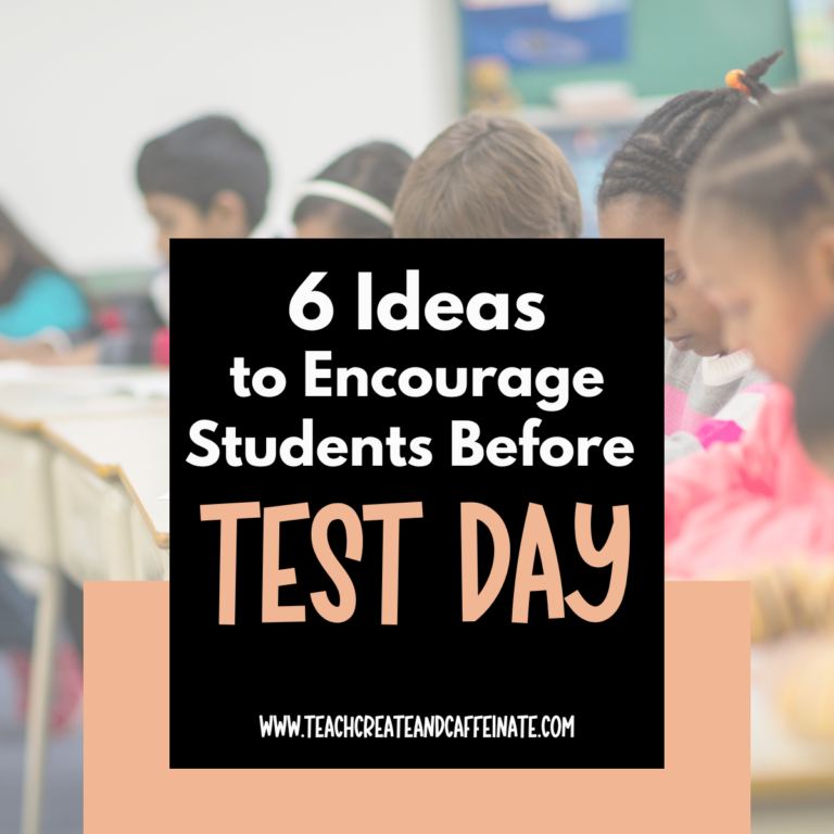 How to encourage students before testing