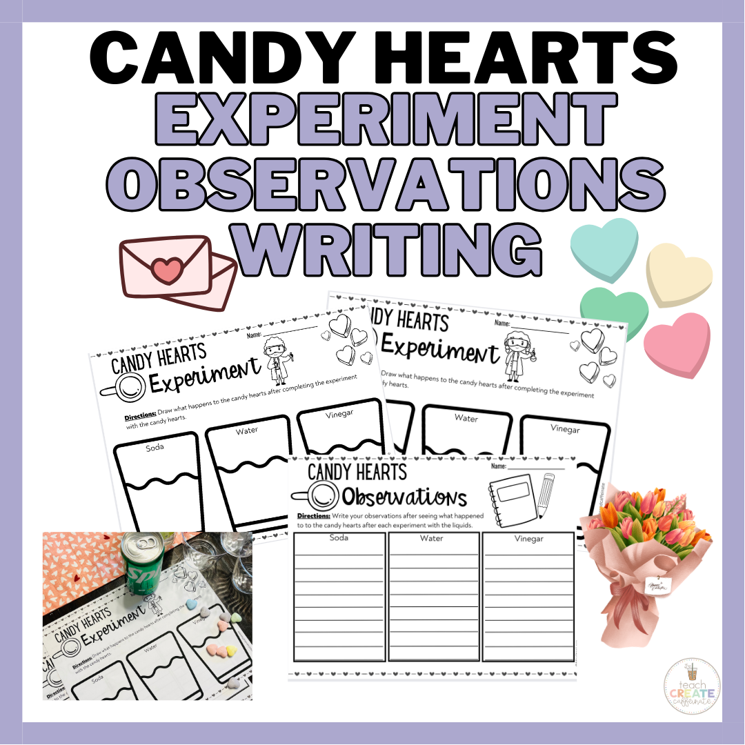 Candy Hearts Experiment, Observation, Writing 