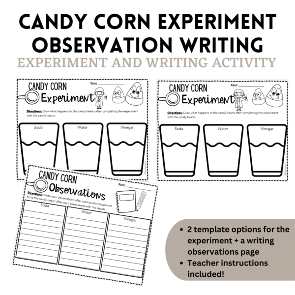 preview candy corn science experiment activity