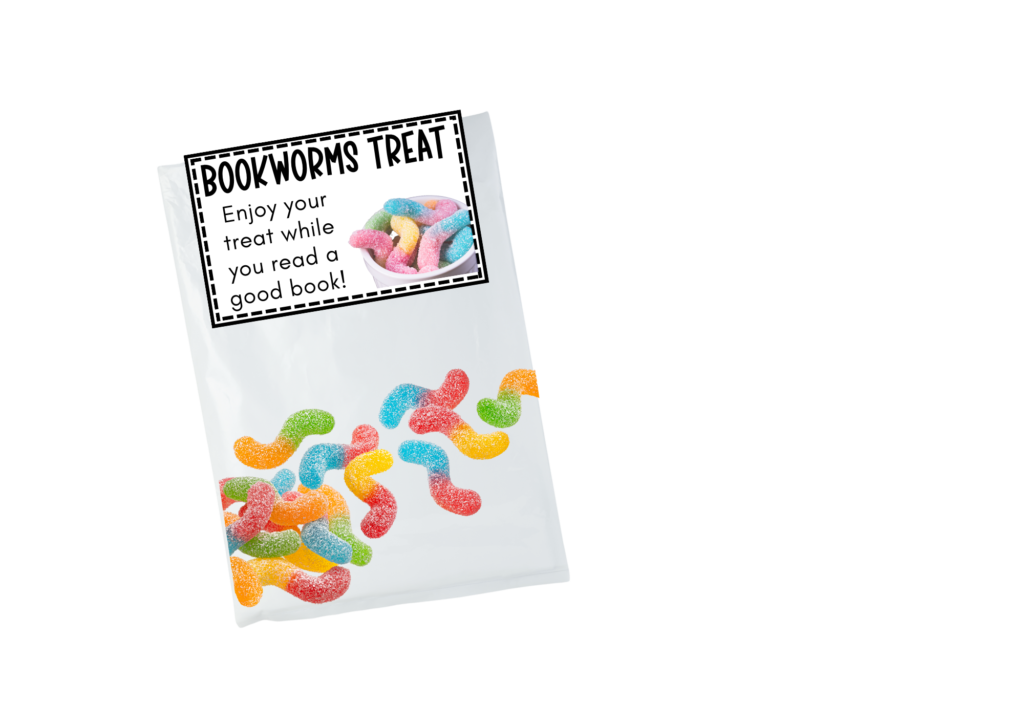 picture of treat bag with sour worms 
