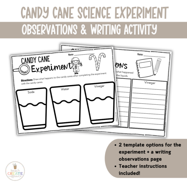 Candy Cane Science Experiment | Christmas Hands-On Activity - Image 3